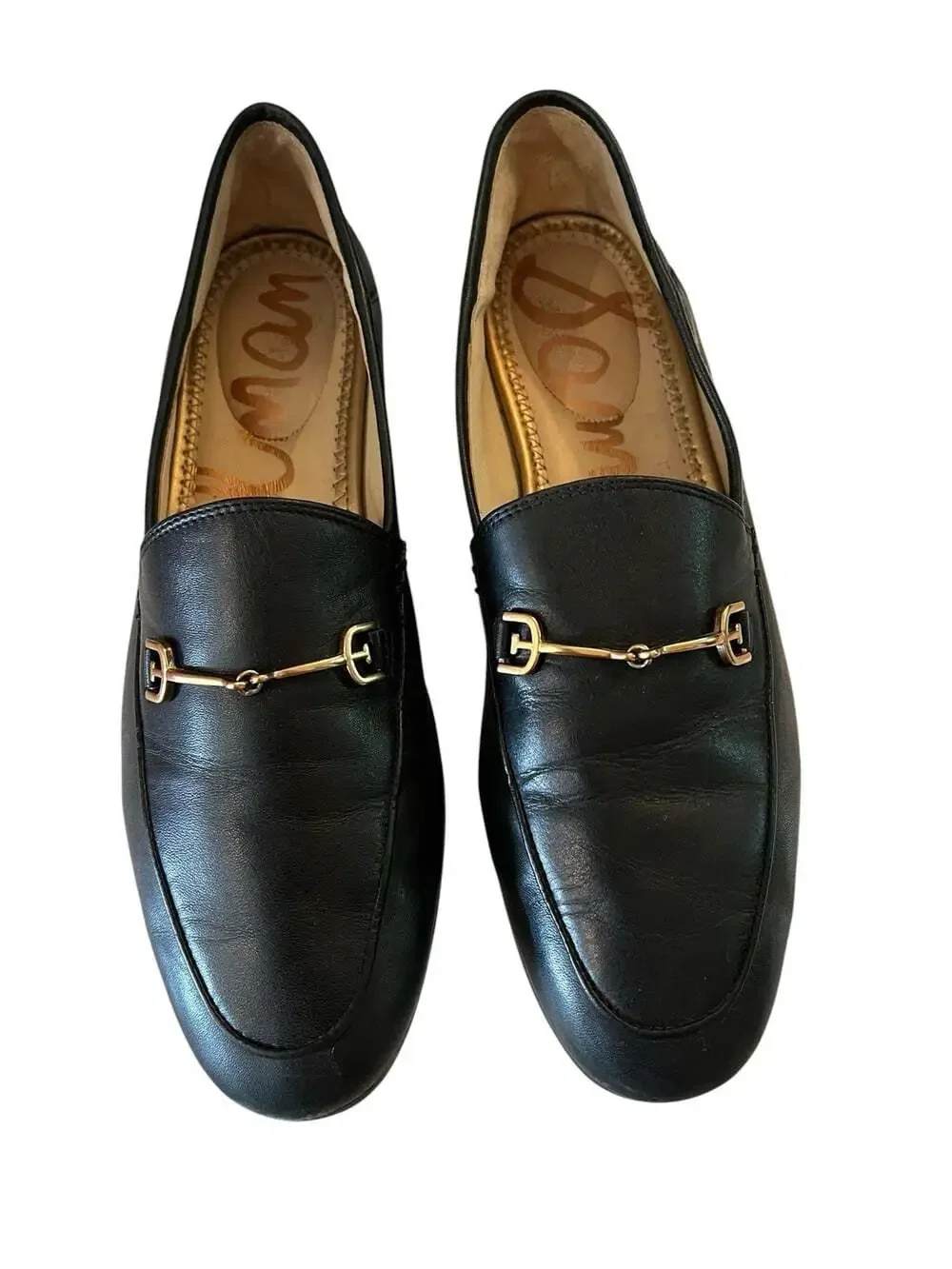 Sam Edelman Black Loraine Horse Bit Preppy Business Office Minimalist Loafers-8 - Picture 3 of 10